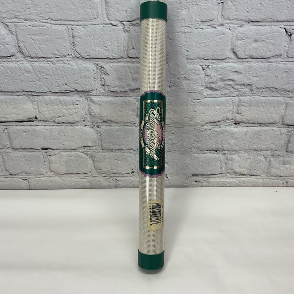 Charles Craft 14 Count Aida Cross Stitch Cloth 15" X 18” Platinum Arts Crafts